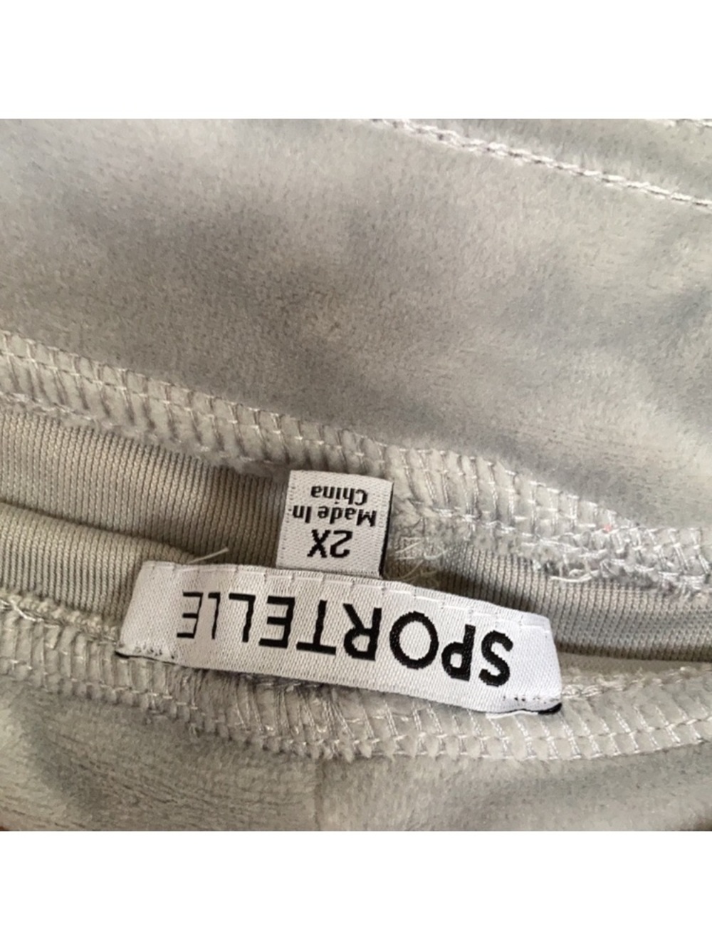 Sportelle gray velour velvet soft comfy pull on pant 2X - Picture 11 of 17